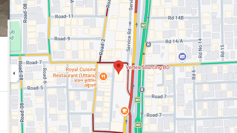 Map showing Head Office (Bangladesh) location